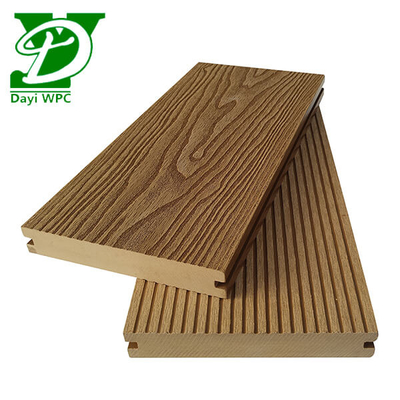 Material de cubierta impermeable de 140x23 mm de madera plástico de cubierta compuesta Capacidad duradera