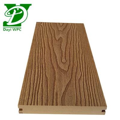 Material de cubierta impermeable de 140x23 mm de madera plástico de cubierta compuesta Capacidad duradera