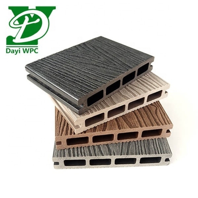 Decking compuesto de núcleo hueco de primera calidad Decking compuesto de madera en relieve