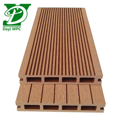 Tamaño 140x23mm Decking exterior de WPC estilo de diseño moderno resistente al desgaste