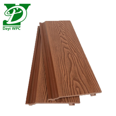 Plastico de madera compuesto WPC revestimiento exterior de la casa decorativa a prueba de clima