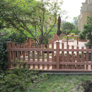 Cercas de WPC compuestas para exteriores Color de diseño personalizado para jardín / patio