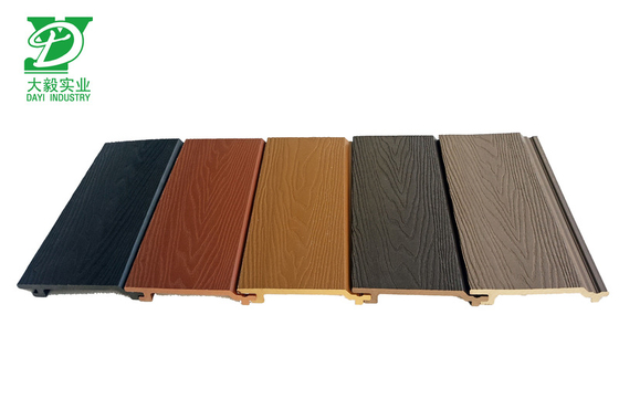 156*21mm Wpc Panel de pared exterior Amistoso con el medio ambiente Anti-moldeo