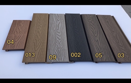 156*21mm Wpc Panel de pared exterior Amistoso con el medio ambiente Anti-moldeo