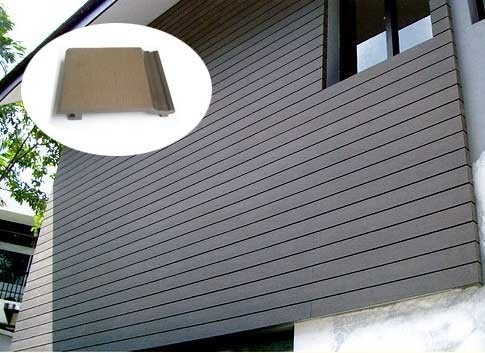 Diseño moderno WPC revestimiento de pared exterior para edificios de oficinas impermeable
