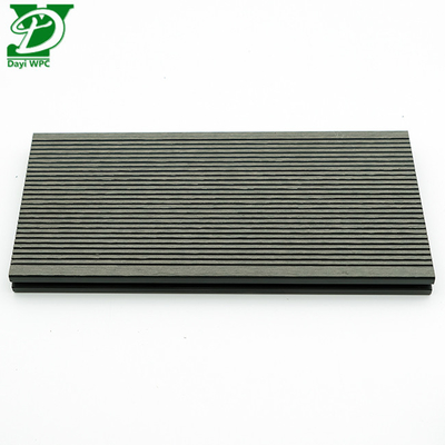 Decking exterior de WPC con ranuras, resistente al agua, anticorrosivo y fácil de usar