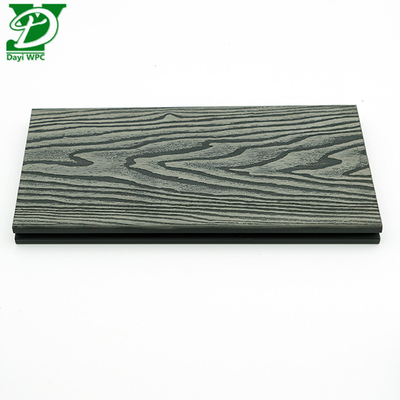 Piso exterior de cubierta hueca de WPC en relieve en 3D