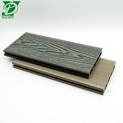Decking de material compuesto hueco de WPC resistente al agua y ecológico