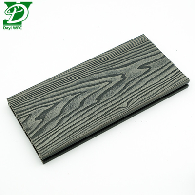 Entarimado compuesto de núcleo hueco versátil WPC con relieve profundo