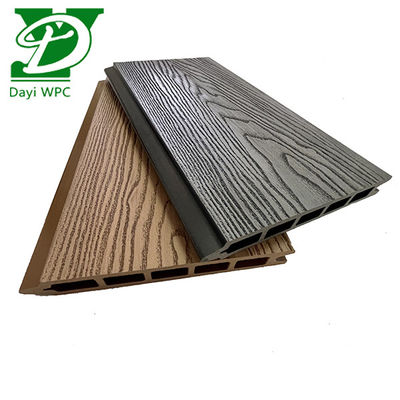 Valla WPC moderna para jardín con relieve profundo, duradera y resistente a la intemperie